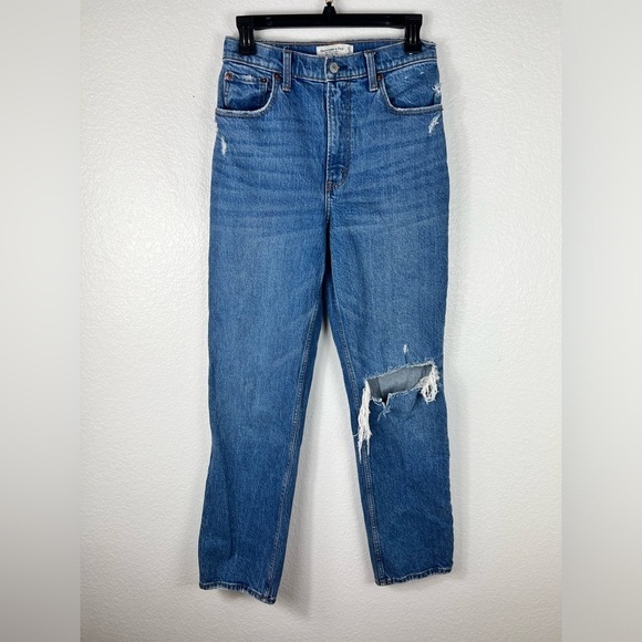 Abercrombie and fitch women the 90’straight ultra high rise size 27 - Picture 1 of 7